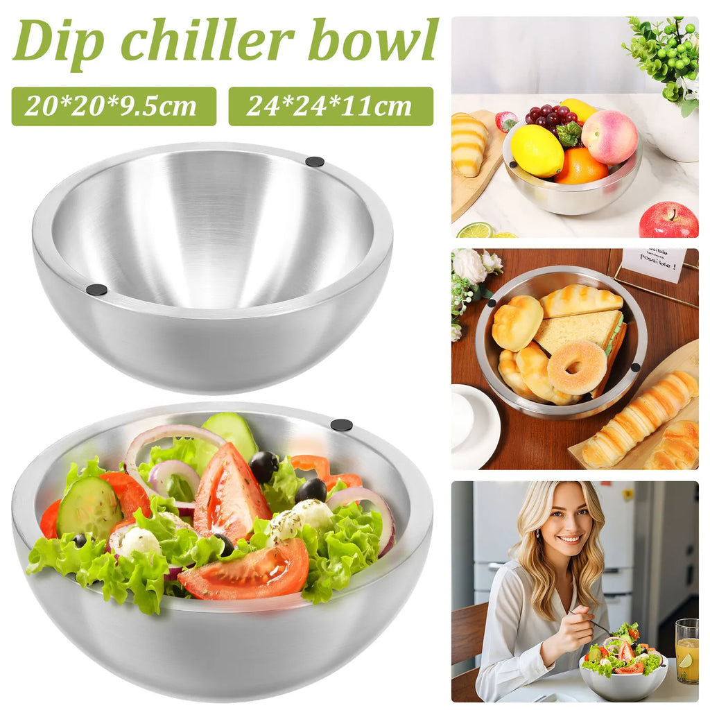 Premium Deep Chiller Bowl – Keeps Food Fresh & Cold for Hours