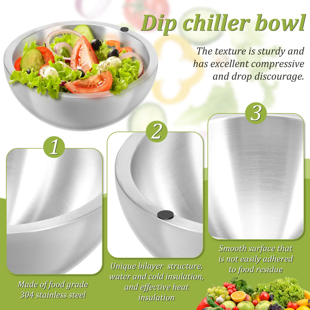 Premium Deep Chiller Bowl – Keeps Food Fresh & Cold for Hours