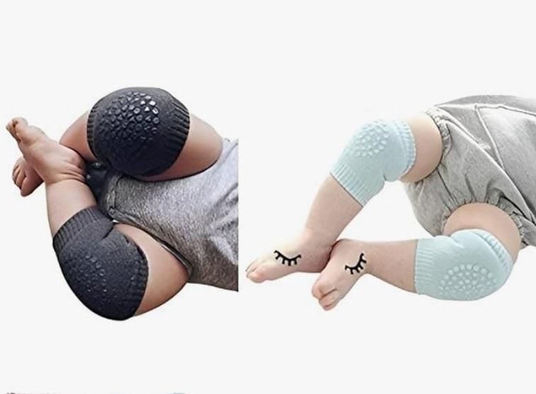 Anti-Slip Baby Knee Pads – 2 Pairs | Cotton Breathable | 0-3 Y