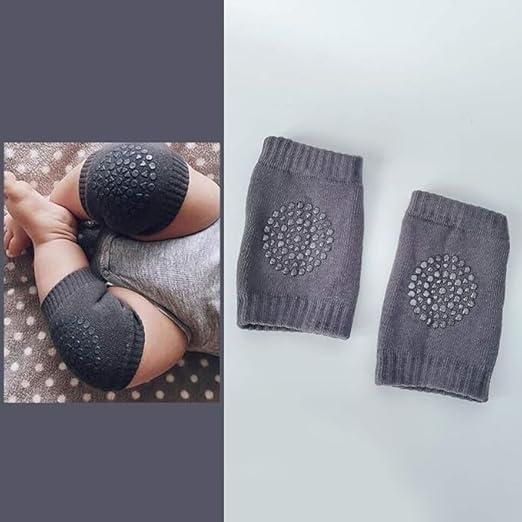 Anti-Slip Baby Knee Pads – 2 Pairs | Cotton Breathable | 0-3 Y