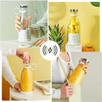USB Rechargeable Mini Blender – 400 ml | 6-Blade Copper Motor | 20 000 RPM