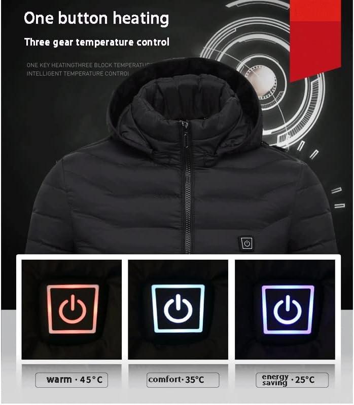 5V USB Heated Jacket – 21 Heating Zones | 3 Temp Levels | Windproof Soft Shell | Unisex