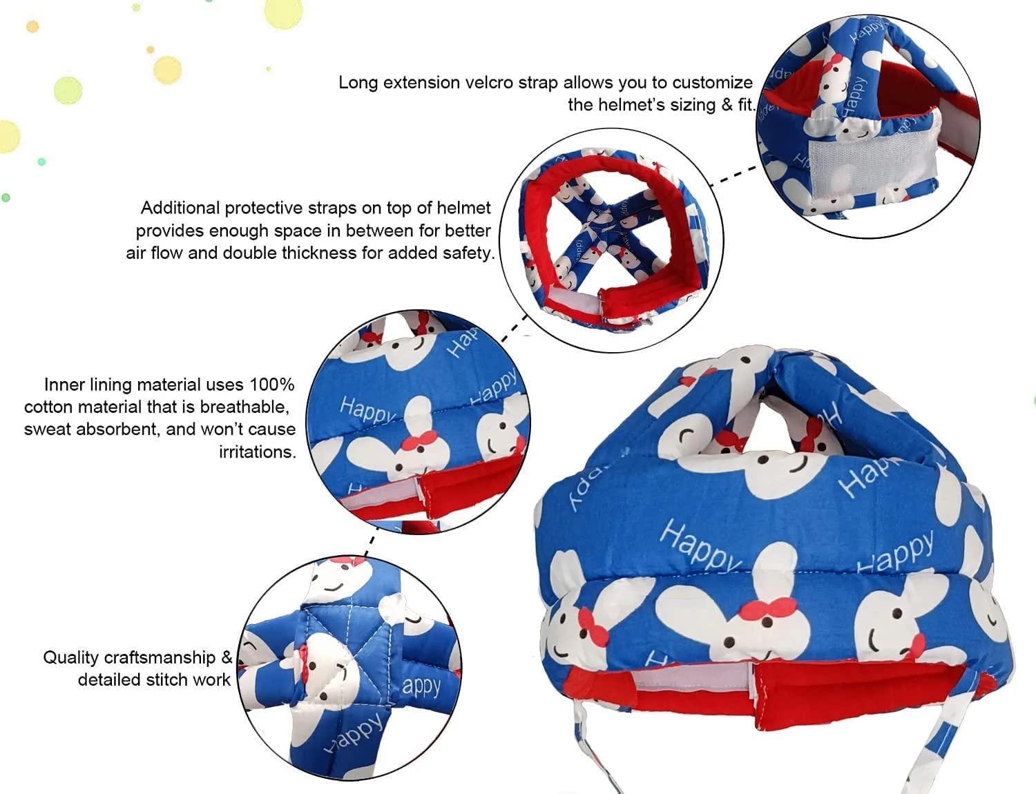 Shock-Proof Baby Safety Helmet – Adjustable 48-54 cm | 6 Months-5 Years | Breathable EPS