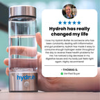 Hydrogen Water Bottle – Portable Water Ionizer & USB Rechargeable H₂ Generator