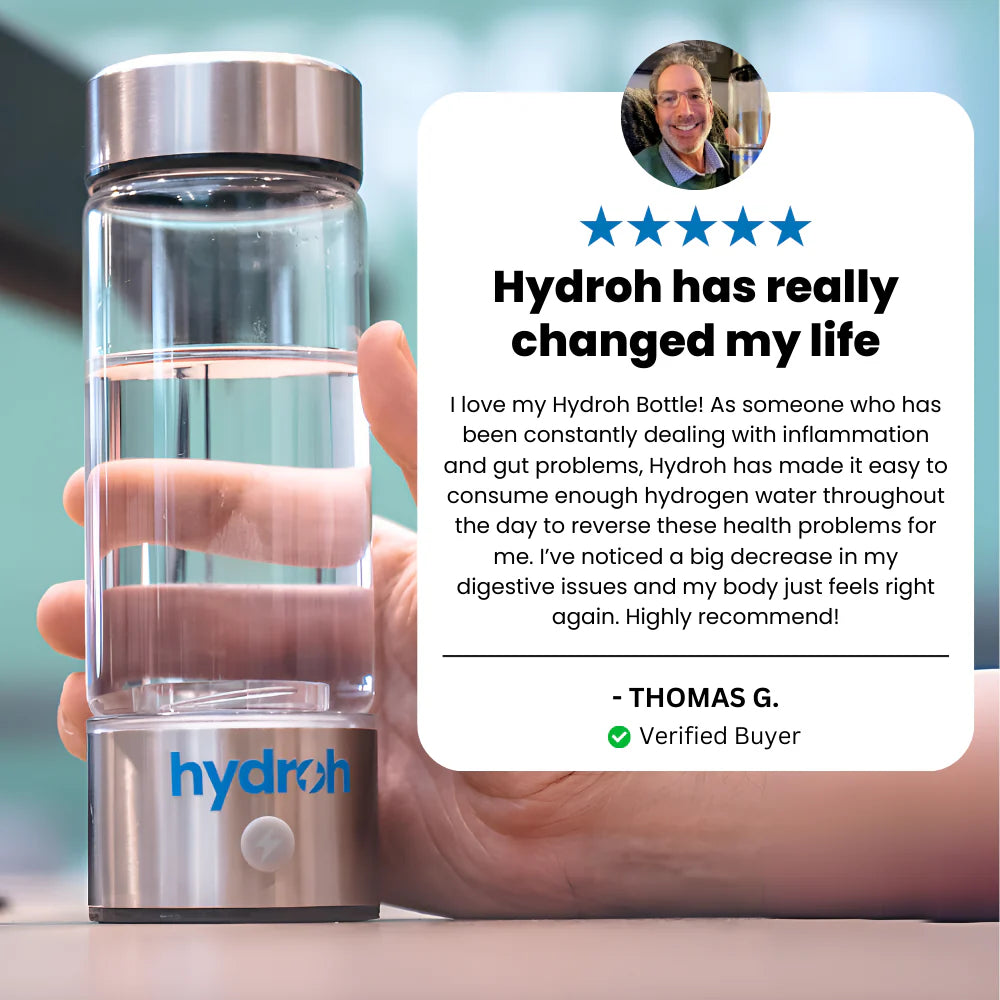 Hydrogen Water Bottle – Portable Water Ionizer & USB Rechargeable H₂ Generator