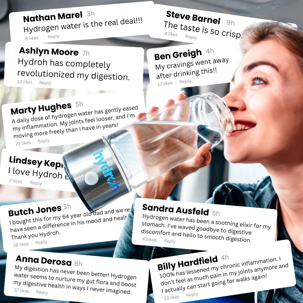 Hydrogen Water Bottle – Portable Water Ionizer & USB Rechargeable H₂ Generator