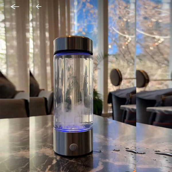 Hydrogen Water Bottle – Portable Water Ionizer & USB Rechargeable H₂ Generator